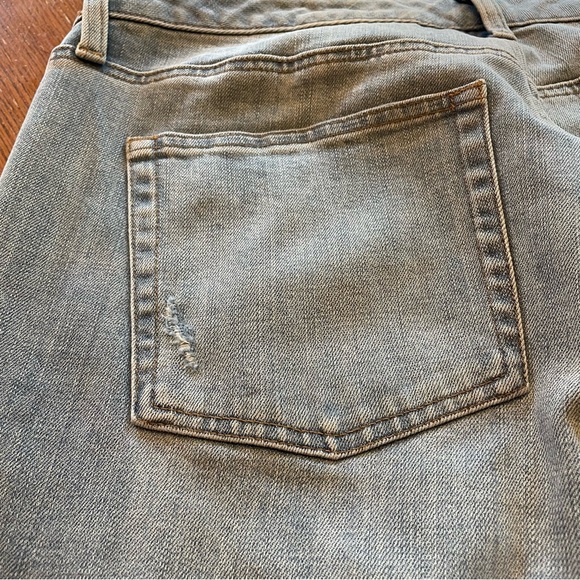 Talbots Modern Ankle High Rise Jeans 16W w/Side Stripe Sea Glass Light Wash - Picture 10 of 12